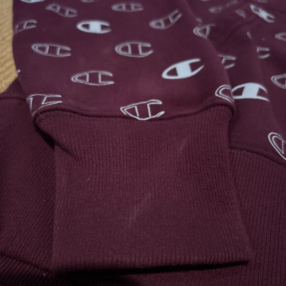 Champion Reverse Weave Hoodie Sweatshirt Men Med Logo Long Sleeve Pocket Thick - Picture 5 of 12